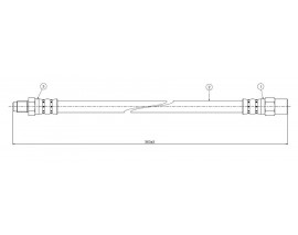 FREN HORTUMU ön S70. V70 2.0-2.3 turbo-2.5 TD 95-