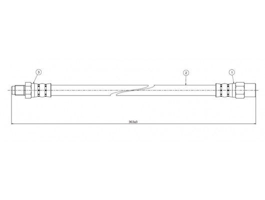 FREN HORTUMU ön S70. V70 2.0-2.3 turbo-2.5 TD 95-