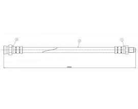 FREN HORTUMU ön Sapporo A164 2.0 80-85