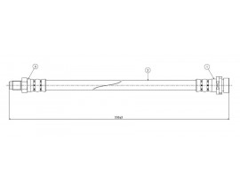 FREN HORTUMU ön Scorpio 2.9i 24V-Turnier 95-