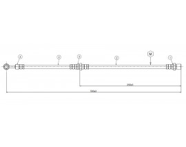 FREN HORTUMU ön Shifter. MV pick-up 81-84