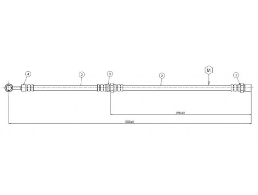 FREN HORTUMU ön Shifter. MV pick-up 81-84