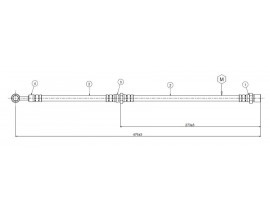 FREN HORTUMU ön Shifter. MV pick-up 84- .