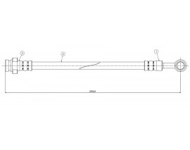 FREN HORTUMU ön SJ413. Samurai 85-
