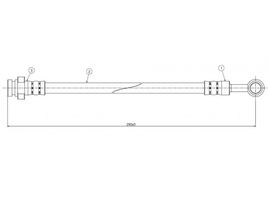 FREN HORTUMU ön SJ413. Samurai 85-