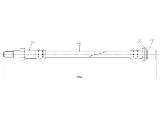 FREN HORTUMU ön Tercel AL20-25 82-88