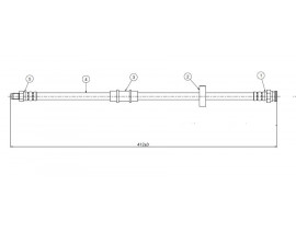 FREN HORTUMU ön Uno serie 2 89.