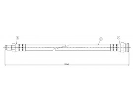 FREN HORTUMU ön VİSA SUPER X 82-88