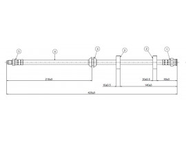 FREN HORTUMU ön Y 1.2 16V-1370 96-