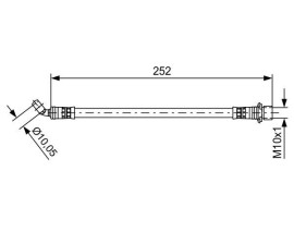 FREN HORTUMU SAĞ; ARKA. 252.00 MM