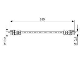 FREN HORTUMU SAĞ; ARKA. 285.00 MM