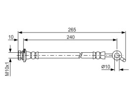 FREN HORTUMU; SAĞ; ARKA. 390.00 MM