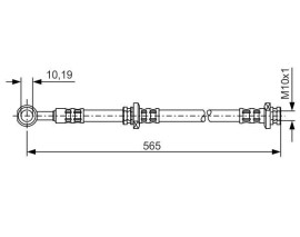 FREN HORTUMU SAĞ; ARKA. 565.00 MM