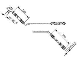 FREN HORTUMU SAĞ; ARKA. 570.00 MM