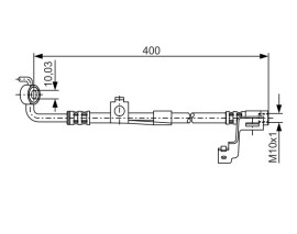FREN HORTUMU SAĞ; ÖN. 400.00 MM