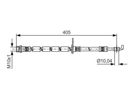 FREN HORTUMU SAĞ; ÖN. 405.00 MM