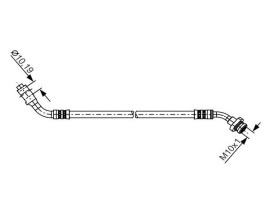 FREN HORTUMU SAĞ; ÖN. 420.00 MM