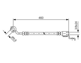 FREN HORTUMU SAĞ; ÖN. 460.00 MM