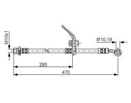 FREN HORTUMU SAĞ; ÖN. 470.00 MM