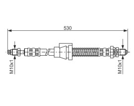 FREN HORTUMU SAĞ; ÖN. 530.00 MM