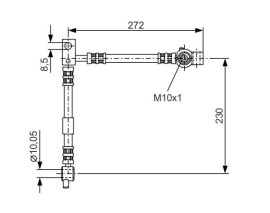 FREN HORTUMU SAĞ ÖN NISSAN PRIMERA 2002-2008 272.00 MM