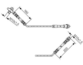 FREN HORTUMU SOL; ARKA. 570.00 MM