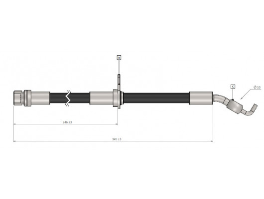FREN HORTUMU sol arka AVENSIS 08-