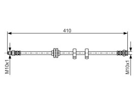 FREN HORTUMU SOL; ÖN. 410.00 MM