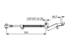 FREN HORTUMU SOL; ÖN. 500.00 MM