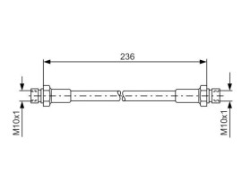 FREN HORTUMU TRANSPORTER T1-T2 65-85 236.00 MM