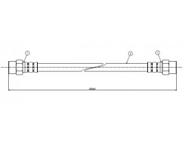 FREN HORTUMU W115-123 DEBRİYAJ 76-85