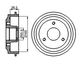 FREN KAMPANASI 165 / 57.8 MM