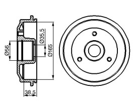 FREN KAMPANASI 165 / 58 MM