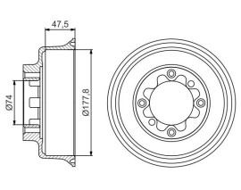 FREN KAMPANASI - 177.8 / 47.5 MM