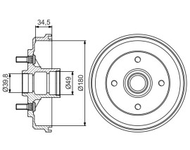 FREN KAMPANASI - 180.0 / 34.5 MM