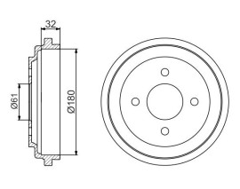 FREN KAMPANASI - 180 / 32 MM