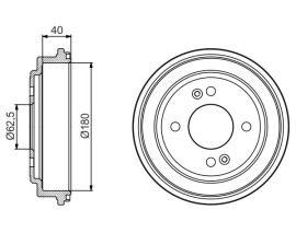 FREN KAMPANASI 180 / 40 MM