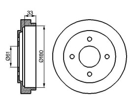 FREN KAMPANASI 180 / 53 MM