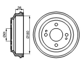 FREN KAMPANASI 180 / 61.6 MM
