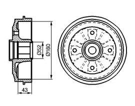 FREN KAMPANASI 180 / 73 MM