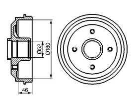 FREN KAMPANASI 180 / 80 MM
