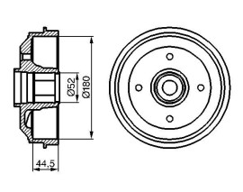 FREN KAMPANASI 180 / 81 MM