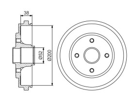 FREN KAMPANASI - 200 / 38 MM