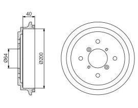 FREN KAMPANASI - 200 / 40 MM