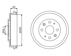 FREN KAMPANASI - 200 / 42 MM