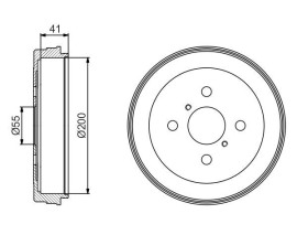 FREN KAMPANASI 200 / 43 MM