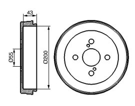 FREN KAMPANASI 200 / 51.5 MM