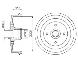 FREN KAMPANASI - 200 / 52.5 MM