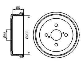 FREN KAMPANASI 200 / 67 MM