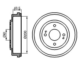 FREN KAMPANASI 200x43.5MM
